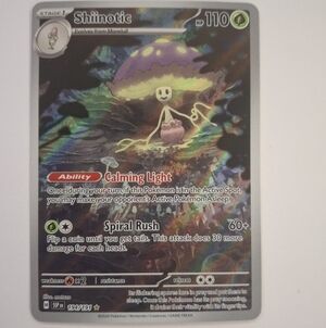 Shiinotic 194/191 Sv08: Surging Sparks Holo Pokemon trading card